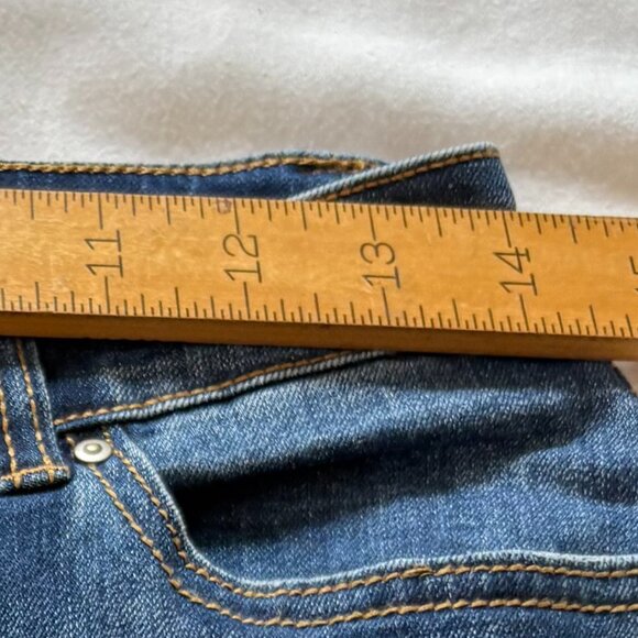 INC International Concepts Fringed Straight Leg Jeans, Size 6 - Picture 4 of 10